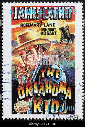 Affiche de film avec James Cagney sur timbre-poste Banque D'Images