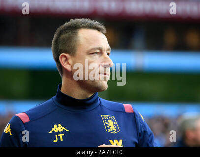 2 novembre 2019, la Villa du Parc, Birmingham, Angleterre, Premier League, Aston Villa v Liverpool : Aston Villa Manager Assistant Crédit : John Terry Conor Molloy/News Images Banque D'Images