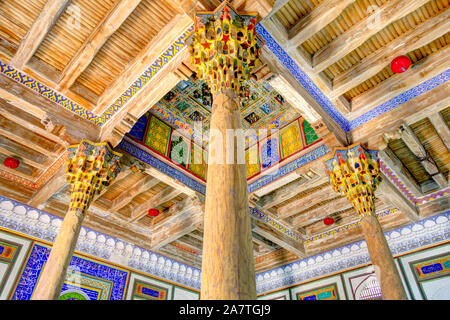 La mosquée Bolo Hauz, Boukhara, Ouzbékistan Banque D'Images