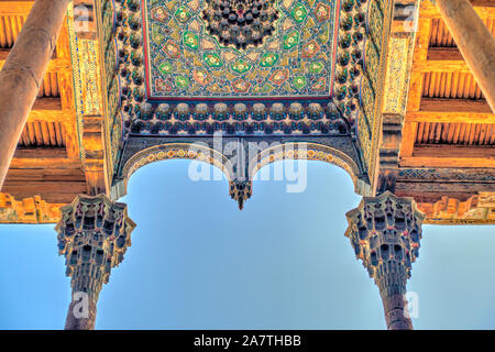 La mosquée Bolo Hauz, Boukhara, Ouzbékistan Banque D'Images