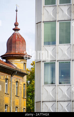 Mélange d'architecture, Ljubljana, Slovénie Banque D'Images