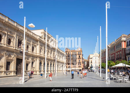 Hôtel de ville de Séville dans la Plaza de San Francisco Sevilla Séville Espagne Séville Andalousie Espagne eu Europe Banque D'Images