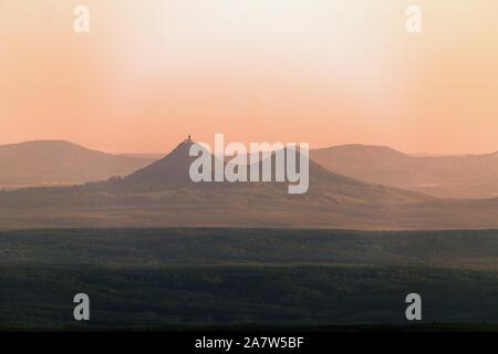 Ruines du château Bezdez dans le nord de la République tchèque Banque D'Images