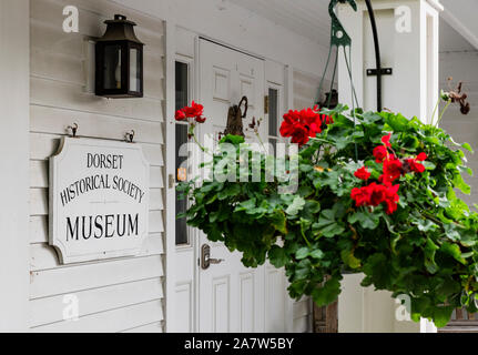 Musée de la Société historique de Dorset, Dorset, Vermont, USA. Banque D'Images