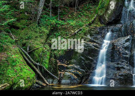 Moss Glen Falls, Granville, Vermont, USA. Banque D'Images