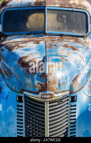 International Harvester chariot classique, Vermont, USA. Banque D'Images