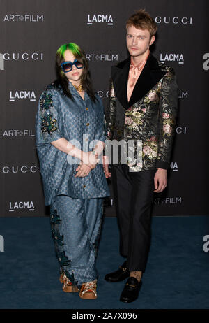 Los Angeles, Californie - Novembre 02, 2019 : Billie Eilish et Finneas O'Connell arrivent au LACMA Art  + 2019 Gala du film présenté par Gucci Banque D'Images