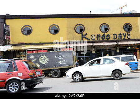 Jours Koffee coffee shop à Addis-Abeba. Banque D'Images