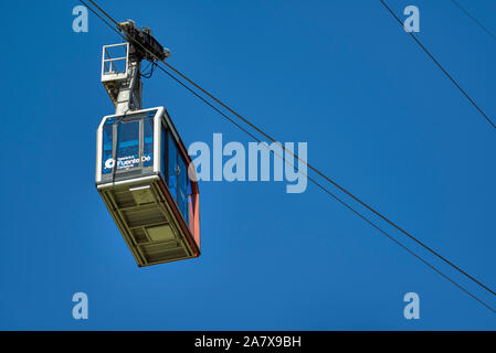 Le téléphérique de Fuente Dé situé dans la région de Liébana dans Picos de Europa et rejoint le point de vue El Cable., Cantabria, Spain, Europe Banque D'Images