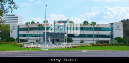 7 septembre 2019 - Tampa, FL - USA - Hôpital Shriners pour enfants et le Siège International de l'édifice de l'hôpital l'hôpital des enfants et l'installation de recherche. Banque D'Images