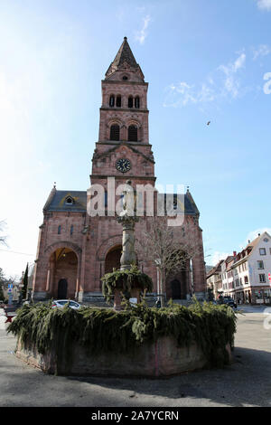 Munster, Haut-Rhin, Alsace, France, Europe Banque D'Images