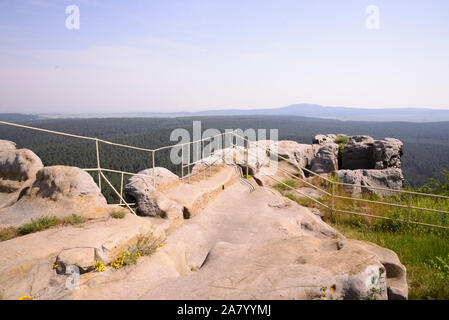 Burgruine Regenstein, Nordharz, Harz, Sachsen-Anhalt, Allemagne, Europa Banque D'Images