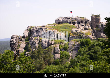 Burgruine Regenstein, Nordharz, Harz, Sachsen-Anhalt, Allemagne, Europa Banque D'Images