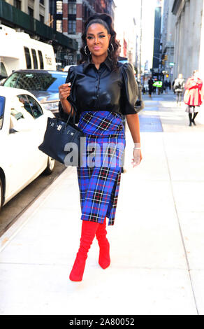 Novembre 04, 2019 Kenya Moore à BuzzFeed pour parler de saison 12 de Real Housewives of Atlanta à New York.04 Novembre 2019. Credit:RW/MediaPunch Banque D'Images