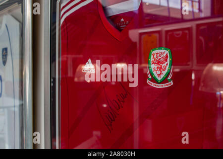 Bridgend (pays de Galles 5/10/19. Ryan Giggs annonce son squad gallois pour l'UEFA Euro 2020 contre l'Azerbaïdjan qualificatifs & la Hongrie. Lewis Mitchell/ Banque D'Images