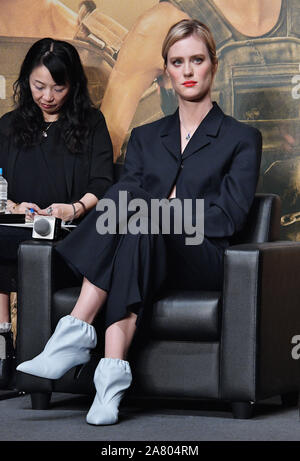 Tokyo, Japon. 05Th Nov, 2019. Mackenzie Davis actrice assiste à la conférence de presse pour le film "Terminator : sombre destin' à Tokyo, Japon le Mardi, Novembre 5, 2019. "Terminator : sombre destin' set 25 ans après les événements de "Terminator 2", le tournage a eu lieu de juin à novembre 2018 en Hongrie, l'Espagne et les États-Unis. James Cameron à reprendre la production et de l'actrice Linda Hamilton jouer Sara Conner pour la première fois en 28 ans. Ce film ouvre le 8 Novembre au Japon. Photo par Keizo MORI/UPI UPI : Crédit/Alamy Live News Banque D'Images