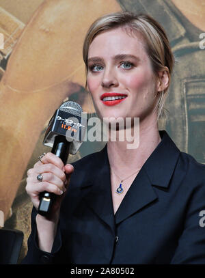 Tokyo, Japon. 05Th Nov, 2019. Mackenzie Davis actrice assiste à la conférence de presse pour le film "Terminator : sombre destin' à Tokyo, Japon le Mardi, Novembre 5, 2019. "Terminator : sombre destin' set 25 ans après les événements de "Terminator 2", le tournage a eu lieu de juin à novembre 2018 en Hongrie, l'Espagne et les États-Unis. James Cameron à reprendre la production et de l'actrice Linda Hamilton jouer Sara Conner pour la première fois en 28 ans. Ce film ouvre le 8 Novembre au Japon. Photo par Keizo MORI/UPI UPI : Crédit/Alamy Live News Banque D'Images