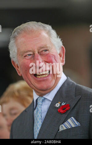 Le Prince de Galles lors d'une visite à Ross-on-Wye pour lancer officiellement le festival 2020 Gilpin, pour célébrer le rôle de la ville comme le lieu de naissance du tourisme britannique. Banque D'Images