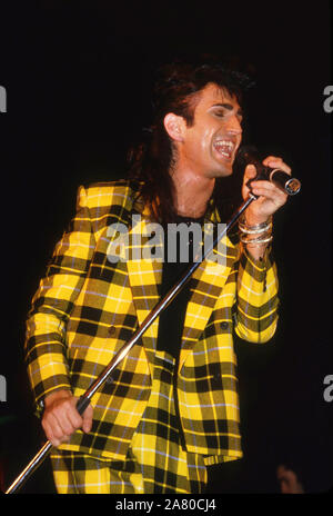 Paul King des années 80 pop King sur la scène du Dominion Theatre, Londres 2 Mars 1985 Banque D'Images