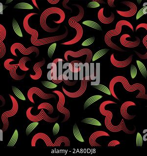 Résumé fleurs pour le motif du tissu. Motif floral décoratif. Beau modèle de scénario. Vintage fleurs, grande conception pour tout usage Illustration de Vecteur