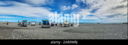 Exposition de photos en plein air, Jokulsarlon Glacial Lagoon, parc national du Vatnajökull, l'Islande, Site du patrimoine mondial de l'Unesco. Toutes les images par la glace professionnel Banque D'Images