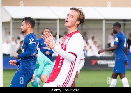 Cobham, Pays-Bas. 05Th Nov, 2019. 05-11-2019 Cobham COBHAM, Centre de formation, saison 2019/2020 Football Ligue des jeunes. U19 Ajax player Donny Warmerdam lors du match Chelsea FC U19 - U19 Ajax : Crédit Photos Pro/Alamy Live News Banque D'Images