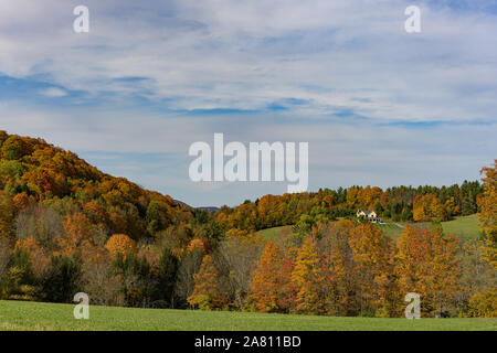 Couleurs d'automne dans le Vermont Banque D'Images