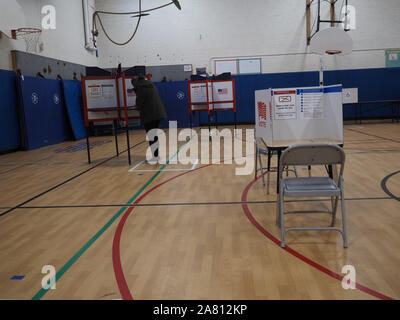 Virginia, USA. 5ème Nov, 2019. Virginie du Nord Chef d'électeurs aux urnes le jour du scrutin, le 5 novembre 2019 Credit : Sue Dorfman/ZUMA/Alamy Fil Live News Banque D'Images