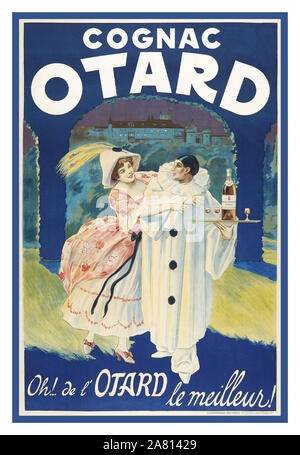 1900 Cognac OTARD Vintage Français consomme de l'alcool spiritueux Cognac OTARD Affiche lithographie de F. Champenois, Paris France 1922 Oh ! De l'OTARD le meilleur ! Oh le meilleur est OTARD ! Banque D'Images