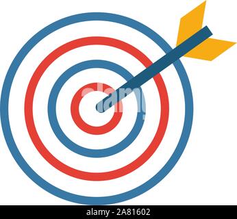 L'icône de précision. Télévision élément créateur d'icônes d'affaires collection. L'icône de couleur pour les modèles de précision, la conception web et logiciel Illustration de Vecteur