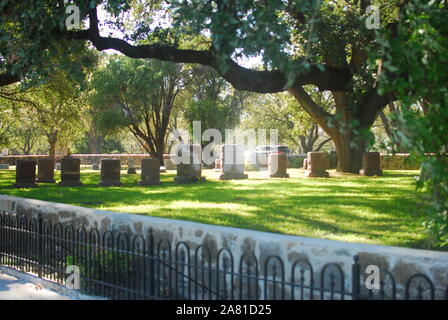 Le site d'enfouissement de Lyndon B Johnson et Claudia Alta "Lady Bird Johnson'. Banque D'Images