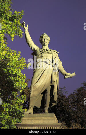 La Hongrie, Budapest, S Petoýfi‡ndor, Sandor Petofi, poète, statue, Banque D'Images