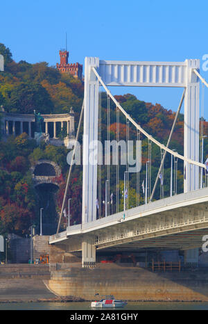 La Hongrie, Budapest, Erzsbet H'D, pont Elisabeth, Monument, Gellrt St Banque D'Images