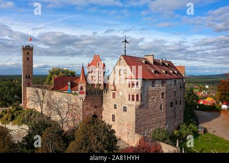 Abenberg, château, Château de Haute Franconie Abenberg, Lake District, Moyenne-franconie, Castle Road, Franconia, Bavaria, Germany Banque D'Images