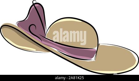 Cap de womans, illustration, vecteur sur fond blanc. Illustration de Vecteur