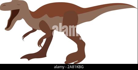 Gros dinosaure, vecteur, illustration sur fond blanc. Illustration de Vecteur