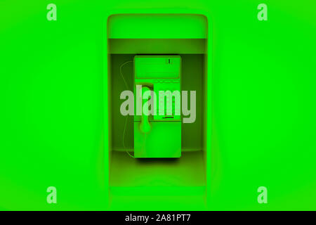 Public isolé sur fond vert. 3d illustration. Banque D'Images