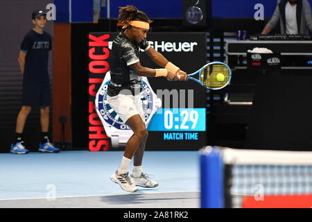 Milano, Italie, 05 Nov 2019, Mikael ymer au cours de la prochaine génération des finales de l'ATP Tour - Tournoi - Ugo Humbert contre Mikael Ymer - Internationaux de Tennis - Crédit : LPS/Alessio Tarpini/Alamy Live News Banque D'Images