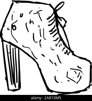 Chaussures filles dessin, illustration, vecteur sur fond blanc. Illustration de Vecteur