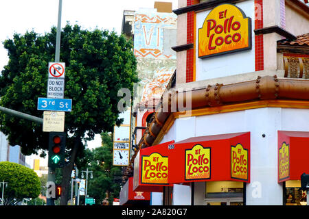 EL POLLO LOCO chaîne de restauration rapide spécialisée dans le poulet grillé style mexicain Banque D'Images