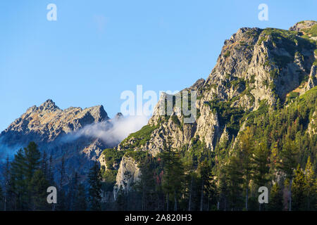 Beau paysage des Hautes Tatras (Vysoke Tatry) parc national, Slovaquie Banque D'Images