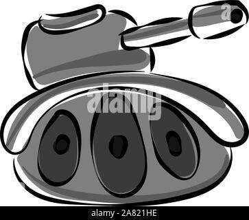 Réservoir gris, illustration, vecteur sur fond blanc. Illustration de Vecteur