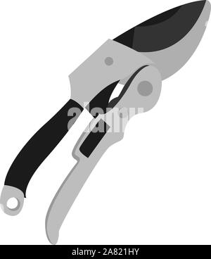 Sécateurs, vecteur, illustration sur fond blanc. Illustration de Vecteur