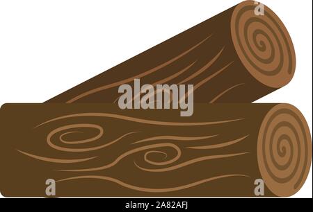 Woods, illustration, vecteur sur fond blanc. Illustration de Vecteur