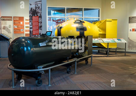 LITTLE Boy et Fat Boy BRADBURY SCIENCE MUSEUM Los Alamos, NOUVEAU MEXIQUE Banque D'Images