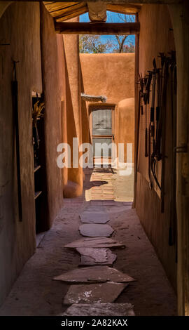 GEORGIA O'KEEFFE HIVER MAISON ABIQUIU NOUVEAU MEXIQUE Banque D'Images