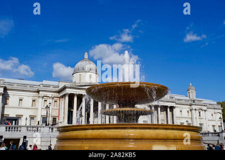 Trafalgar Square, City of Westminster, London, Angleterre. Banque D'Images