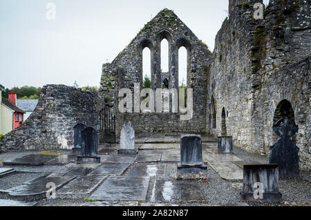 ABBEY (ca 13C AD) CONG IRLANDE GALWAY COUNTY Banque D'Images