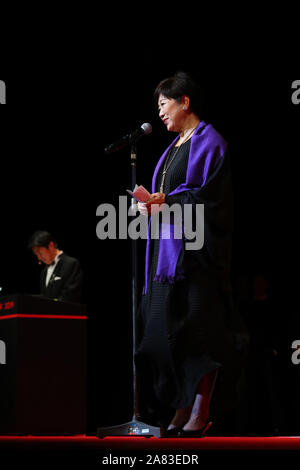 05 novembre, 2019. 05Th Nov, 2019. Yuriko Koike, Novembre 05, 2019 - Le 32e Festival International du Film de Tokyo, cérémonie de remise du prix, à Tokyo, au Japon, le 05 novembre, 2019. Credit : 2019/AFLO TIFF/Alamy Live News Banque D'Images