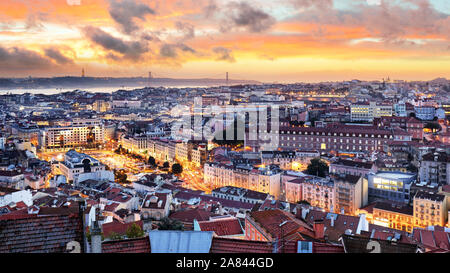 - Lisbonne Lisboa Portugal, paysage urbain Banque D'Images